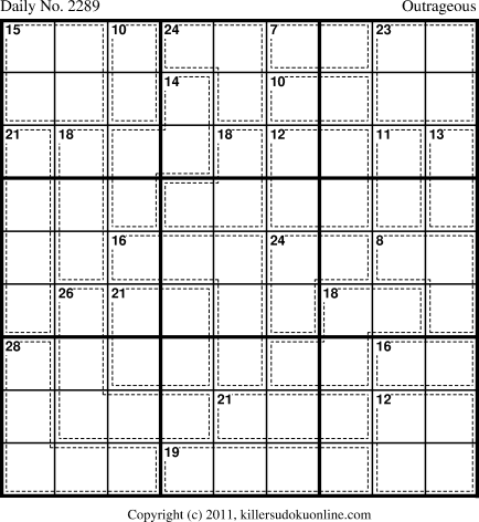 Killer Sudoku for 3/25/2012