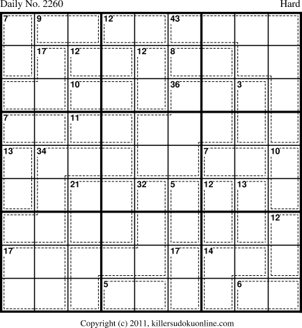 Killer Sudoku for 2/25/2012