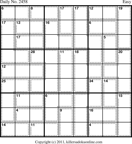 Killer Sudoku for 9/10/2012