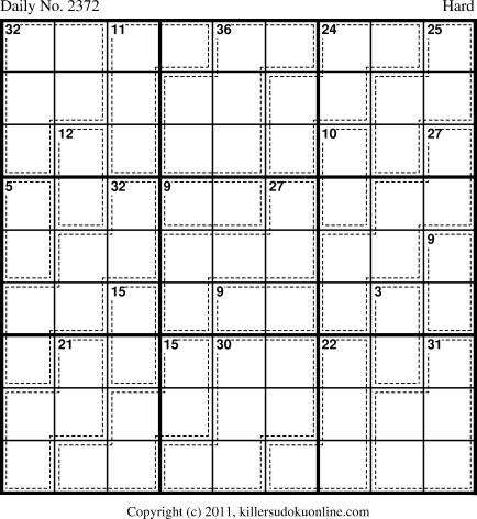 Killer Sudoku for 6/16/2012