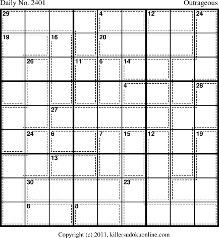Killer Sudoku for 7/15/2012