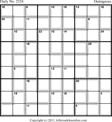 Killer Sudoku for 4/29/2012