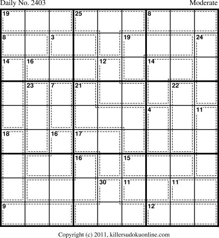 Killer Sudoku for 7/17/2012
