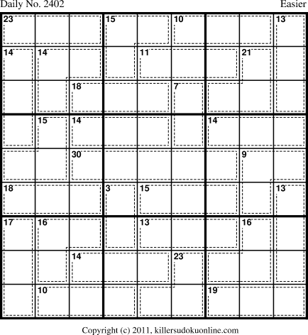Killer Sudoku for 7/16/2012