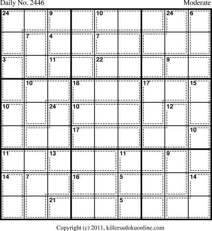 Killer Sudoku for 8/29/2012