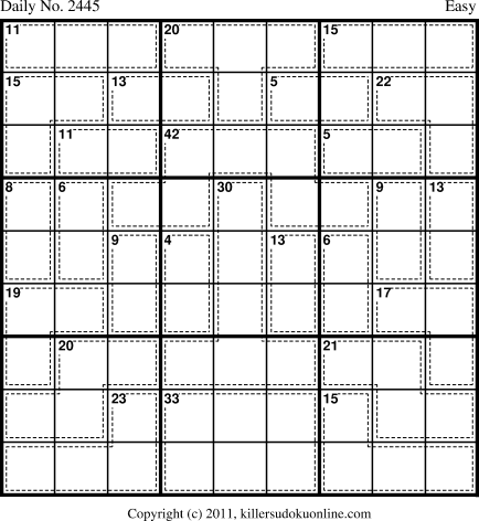 Killer Sudoku for 8/28/2012