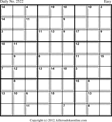 Killer Sudoku for 11/13/2012