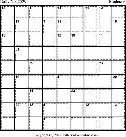 Killer Sudoku for 11/20/2012