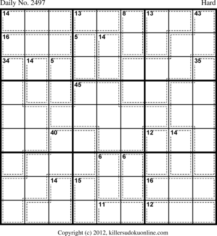 Killer Sudoku for 10/19/2012