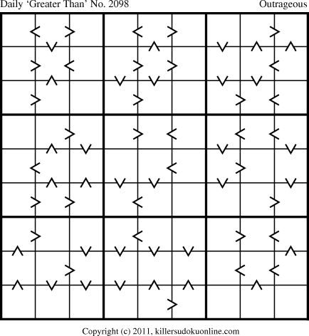 Killer Sudoku for 1/11/2012