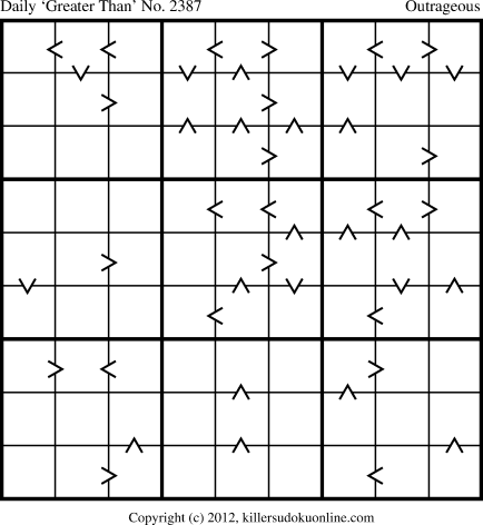 Killer Sudoku for 10/26/2012