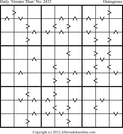 Killer Sudoku for 12/10/2012