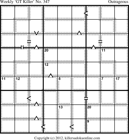 Killer Sudoku for 12/3/2012