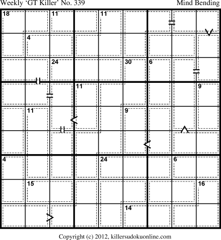 Killer Sudoku for 10/8/2012