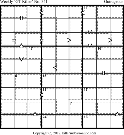 Killer Sudoku for 10/22/2012