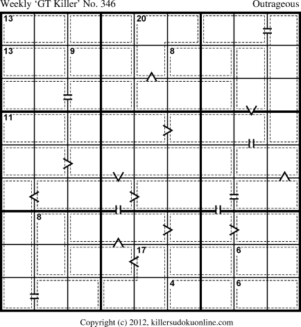 Killer Sudoku for 11/26/2012