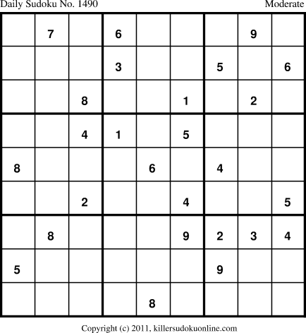 Killer Sudoku for 4/1/2012