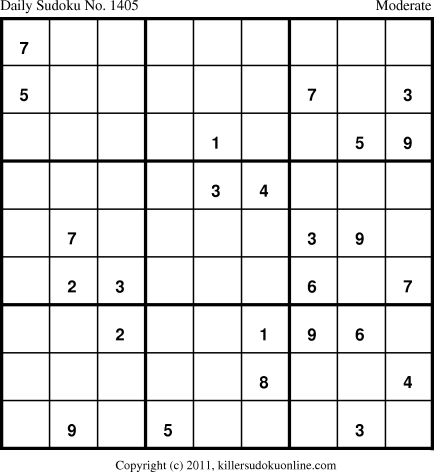 Killer Sudoku for 1/7/2012