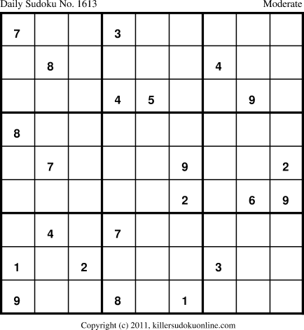 Killer Sudoku for 8/2/2012