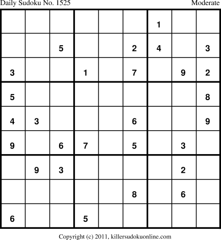 Killer Sudoku for 5/6/2012