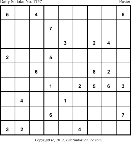 Killer Sudoku for 12/24/2012