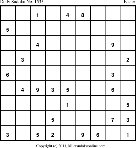 Killer Sudoku for 5/16/2012