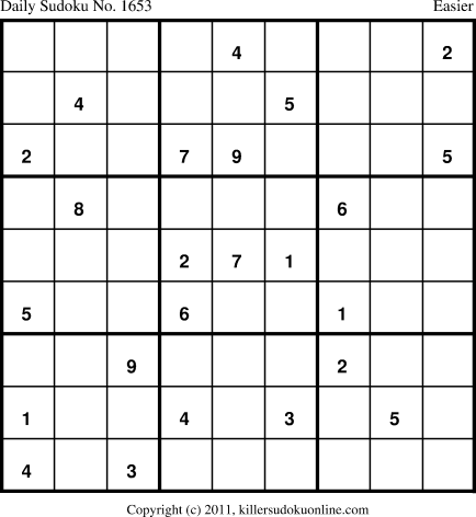 Killer Sudoku for 9/11/2012