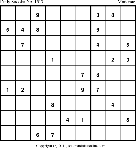 Killer Sudoku for 4/28/2012