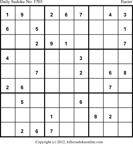Killer Sudoku for 10/31/2012