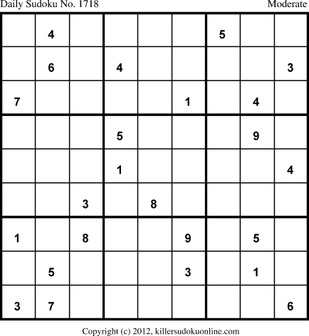 Killer Sudoku for 11/15/2012
