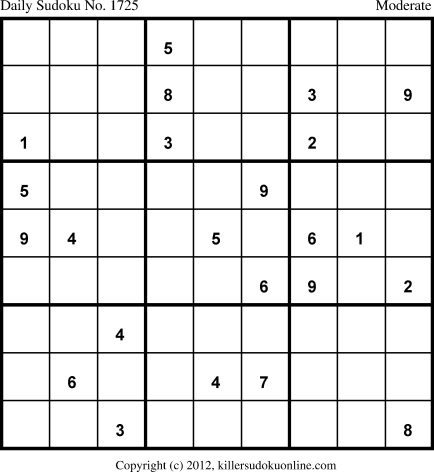 Killer Sudoku for 11/22/2012