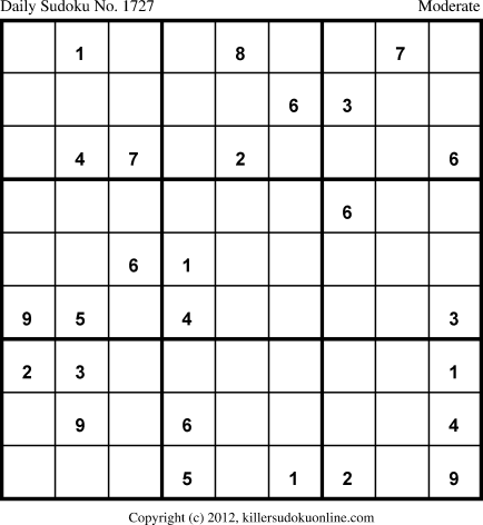Killer Sudoku for 11/24/2012