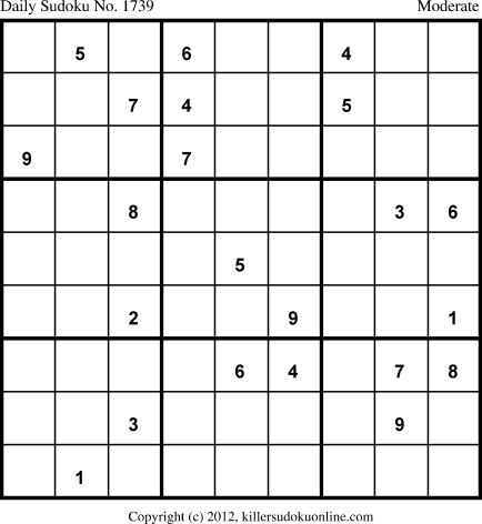 Killer Sudoku for 12/6/2012
