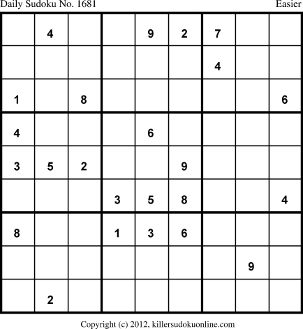 Killer Sudoku for 10/9/2012