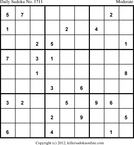 Killer Sudoku for 11/8/2012