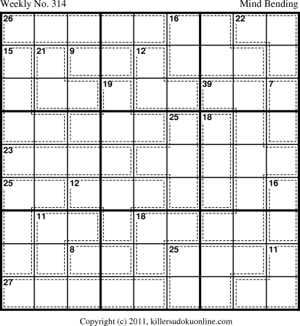 Killer Sudoku for 1/9/2012