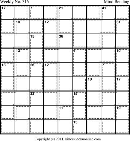 Killer Sudoku for 1/23/2012