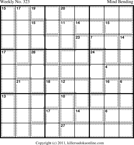 Killer Sudoku for 3/12/2012