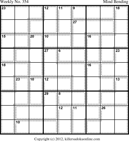Killer Sudoku for 10/15/2012