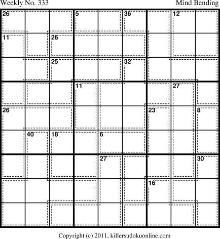 Killer Sudoku for 5/21/2012