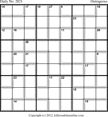 Killer Sudoku for 9/8/2013