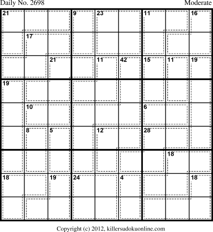 Killer Sudoku for 5/8/2013