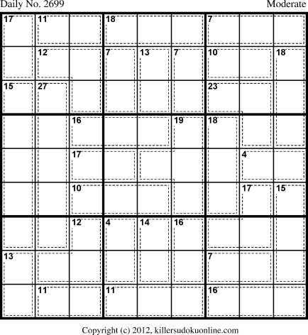 Killer Sudoku for 5/9/2013