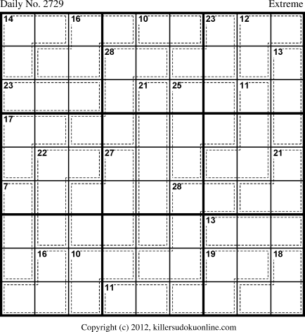 Killer Sudoku for 6/8/2013