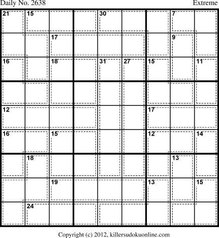 Killer Sudoku for 3/9/2013