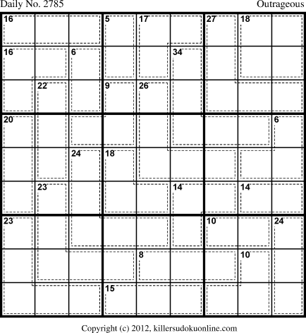 Killer Sudoku for 8/3/2013