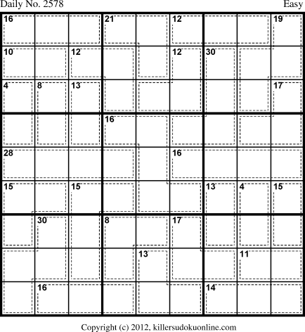 Killer Sudoku for 1/8/2013