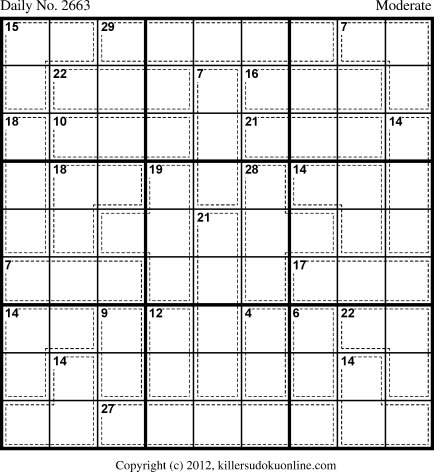 Killer Sudoku for 4/3/2013