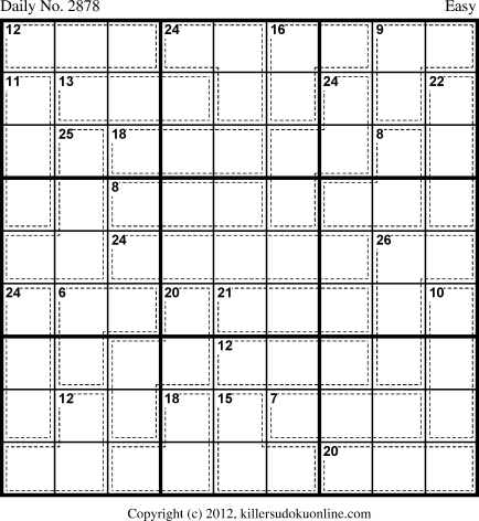 Killer Sudoku for 11/4/2013