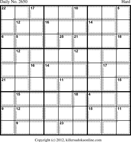 Killer Sudoku for 3/21/2013